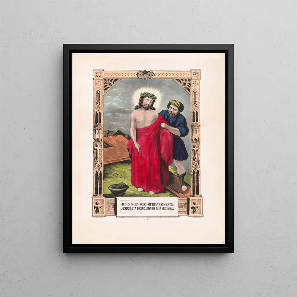 Gemälde Jesus entkleidet - Currier & Ives | Kunstdruck
