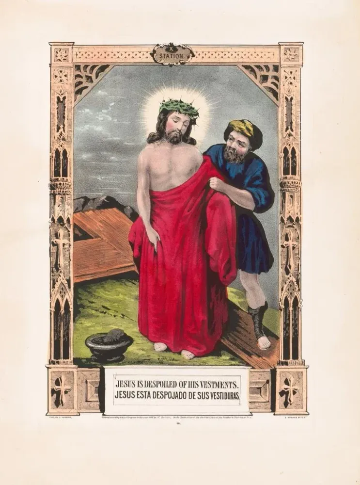 Gemälde Jesus entkleidet - Currier & Ives | Kunstdruck