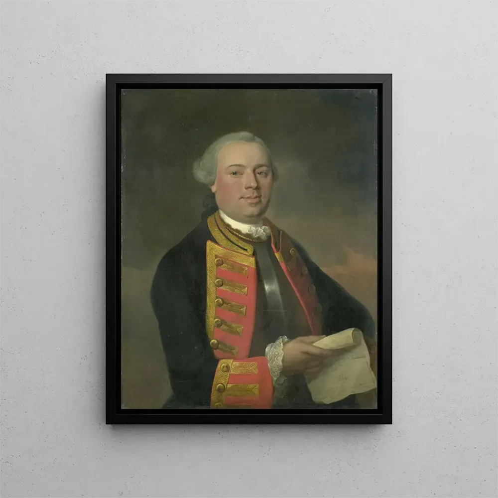 Gemälde Johan Arnold Zoutman 1724-93 Vizeadmiral - August Christian Hauck | Kunstdruck