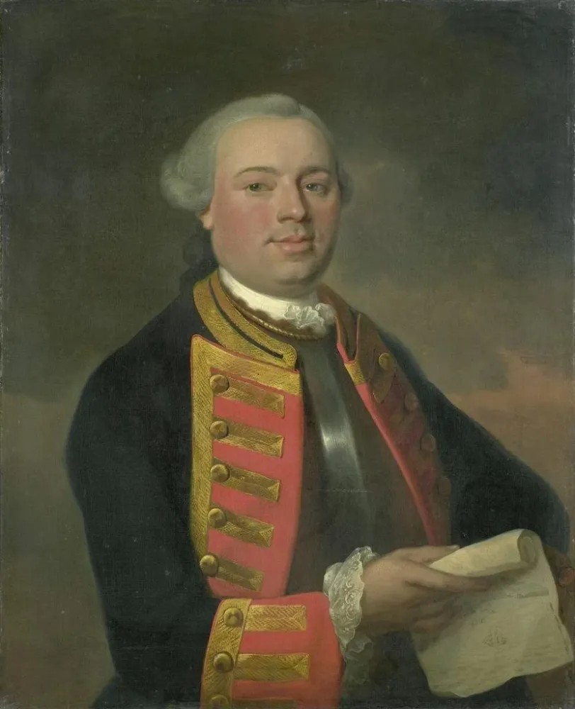 Gemälde Johan Arnold Zoutman 1724-93 Vizeadmiral - August Christian Hauck | Kunstdruck