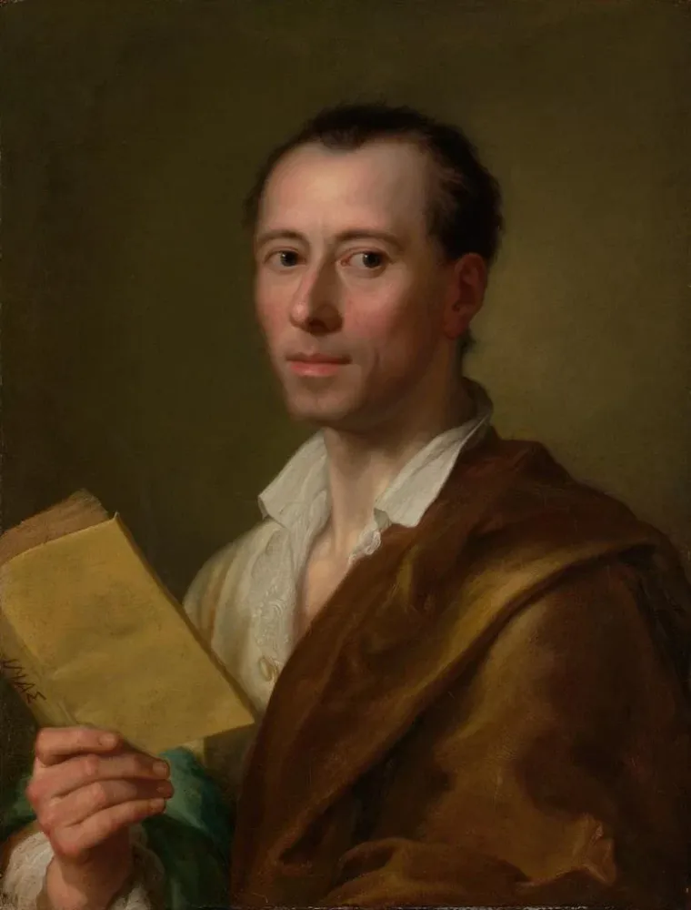 Gemälde Johann Joachim Winckelmann 1717-1768 - Anton Raphaël Mengs | Kunstdruck