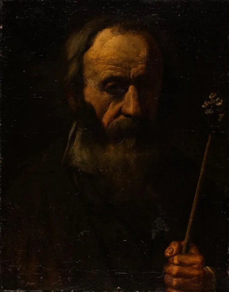Gemälde St. Joseph mit der blumigen Rute - Anonym | Kunstdruck
