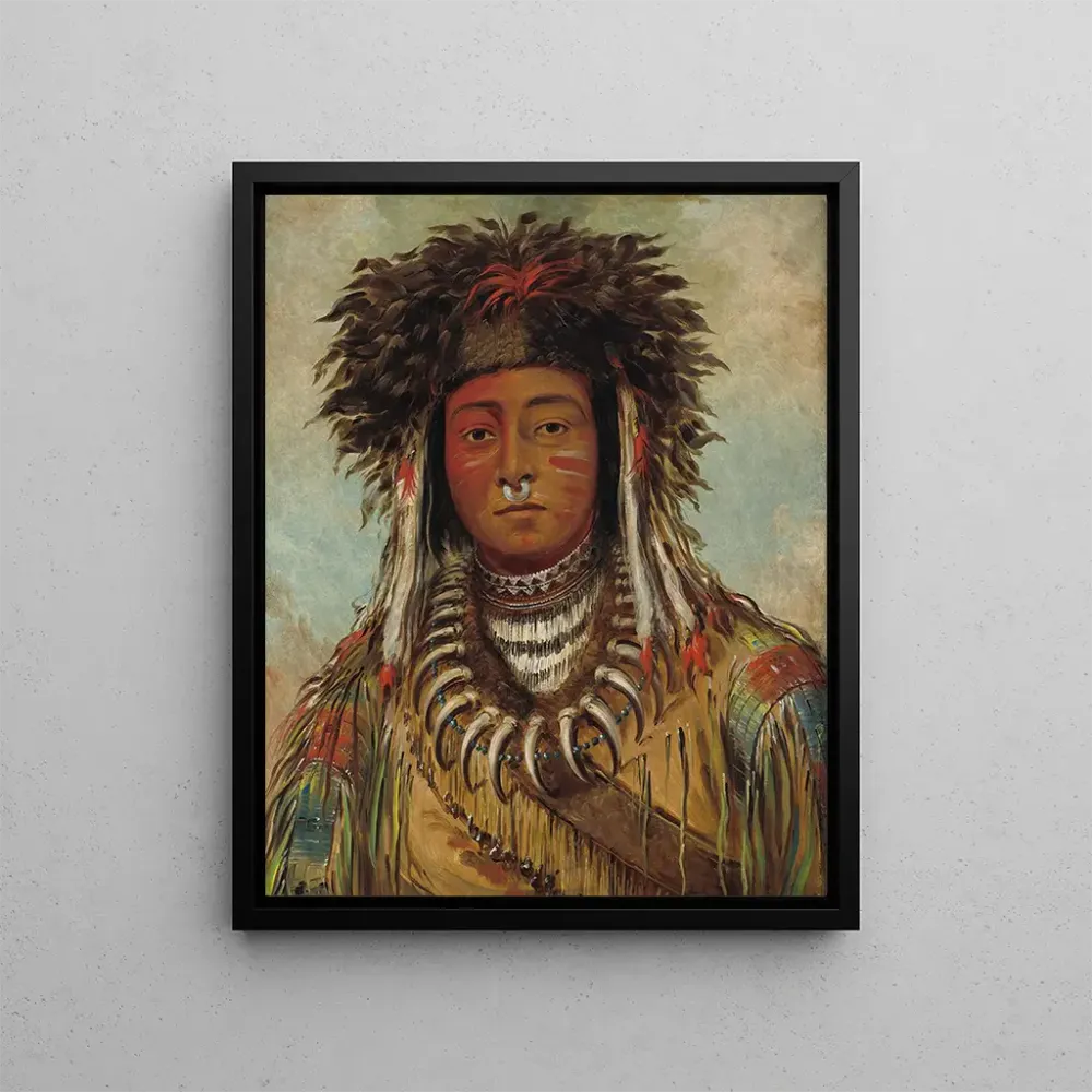 Gemälde Junge Chef Ojibwé - George Catlin | Kunstdruck