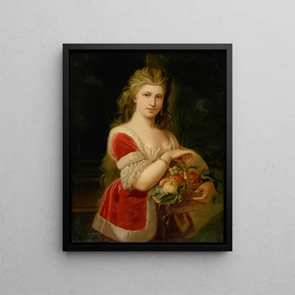 Gemälde Junge Frau mit Früchten - Alexander Nyulassy | Kunstdruck