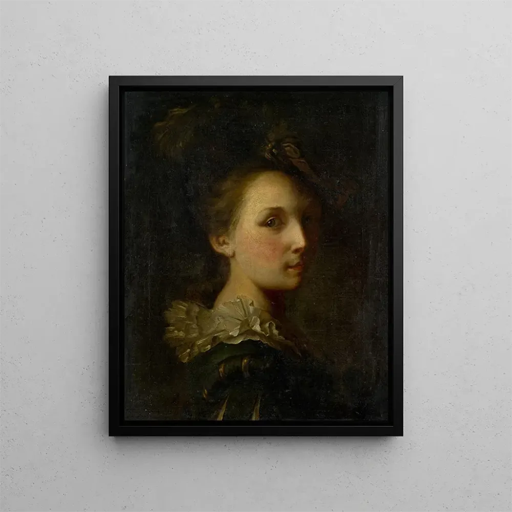 Gemälde Junge Frau spanischer Tracht - Anonym | Kunstdruck