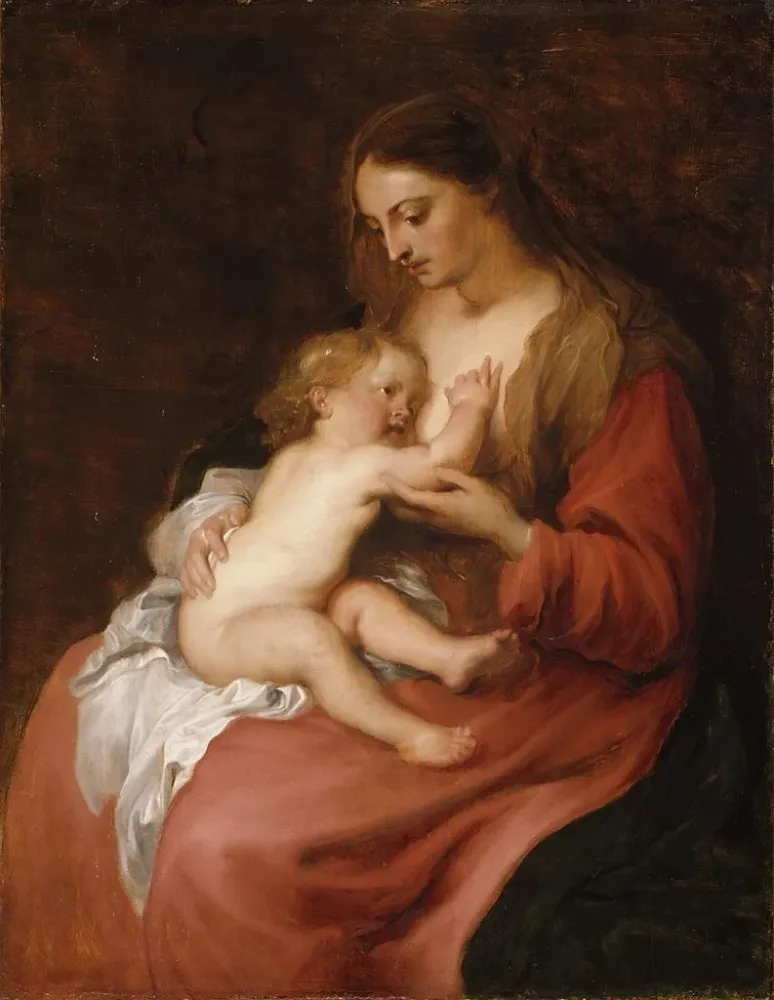 Gemälde Jungfrau mit Kind - Antoine van Dyck | Kunstdruck