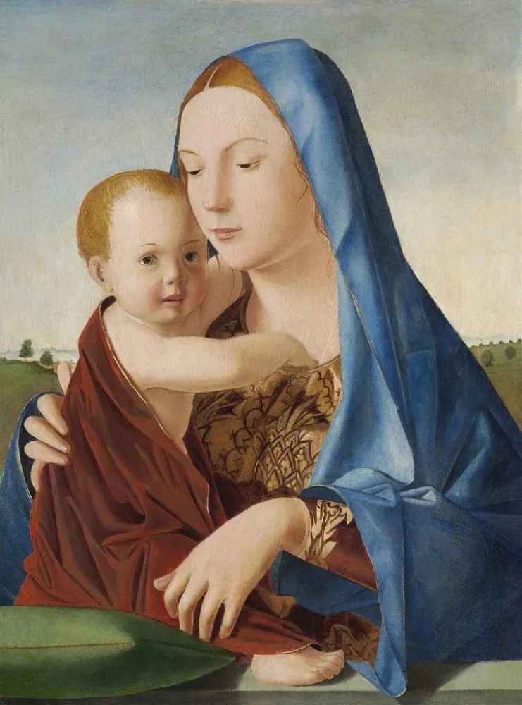 Gemälde Jungfrau mit Kind - Antonello da Messina | Kunstdruck
