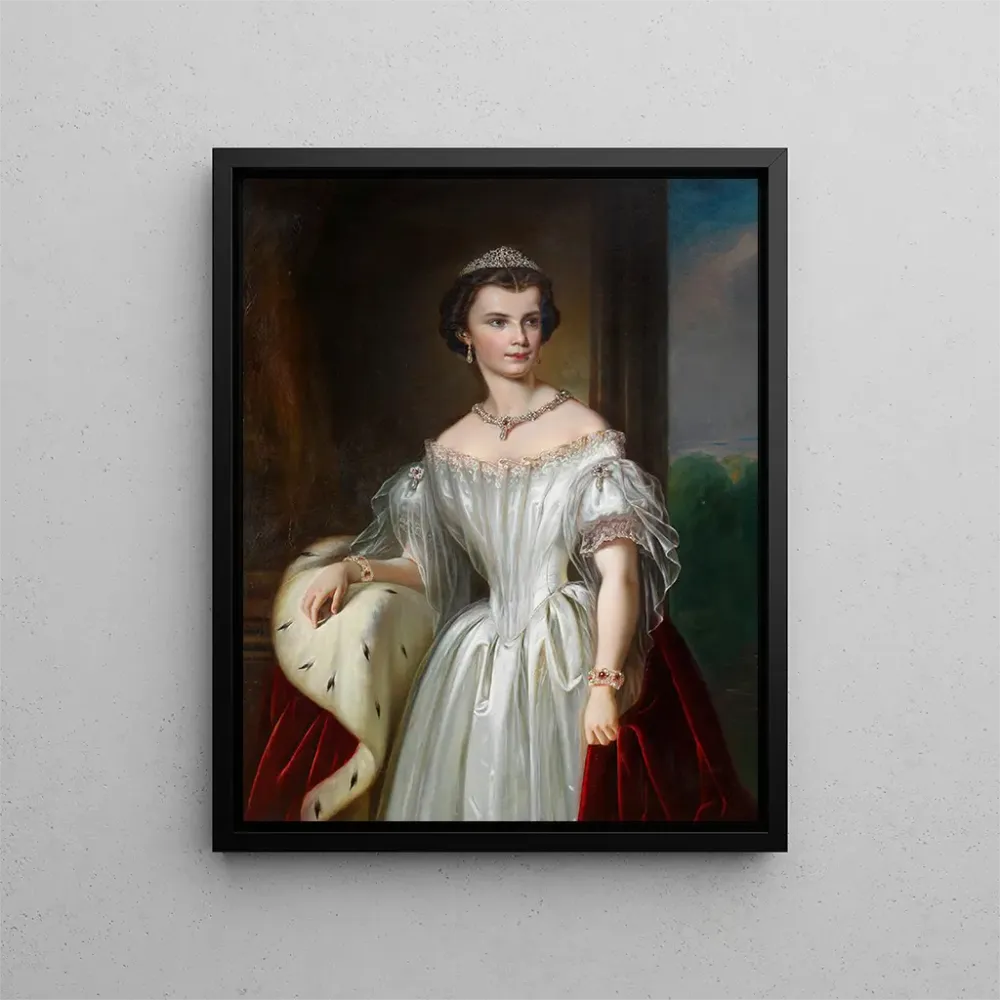 Gemälde Kaiserin Elisabeth von Österreich - Anonym | Kunstdruck