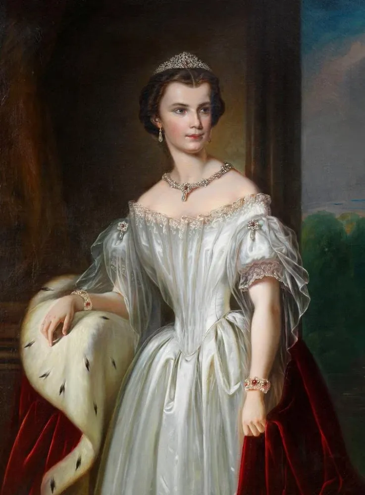 Gemälde Kaiserin Elisabeth von Österreich - Anonym | Kunstdruck