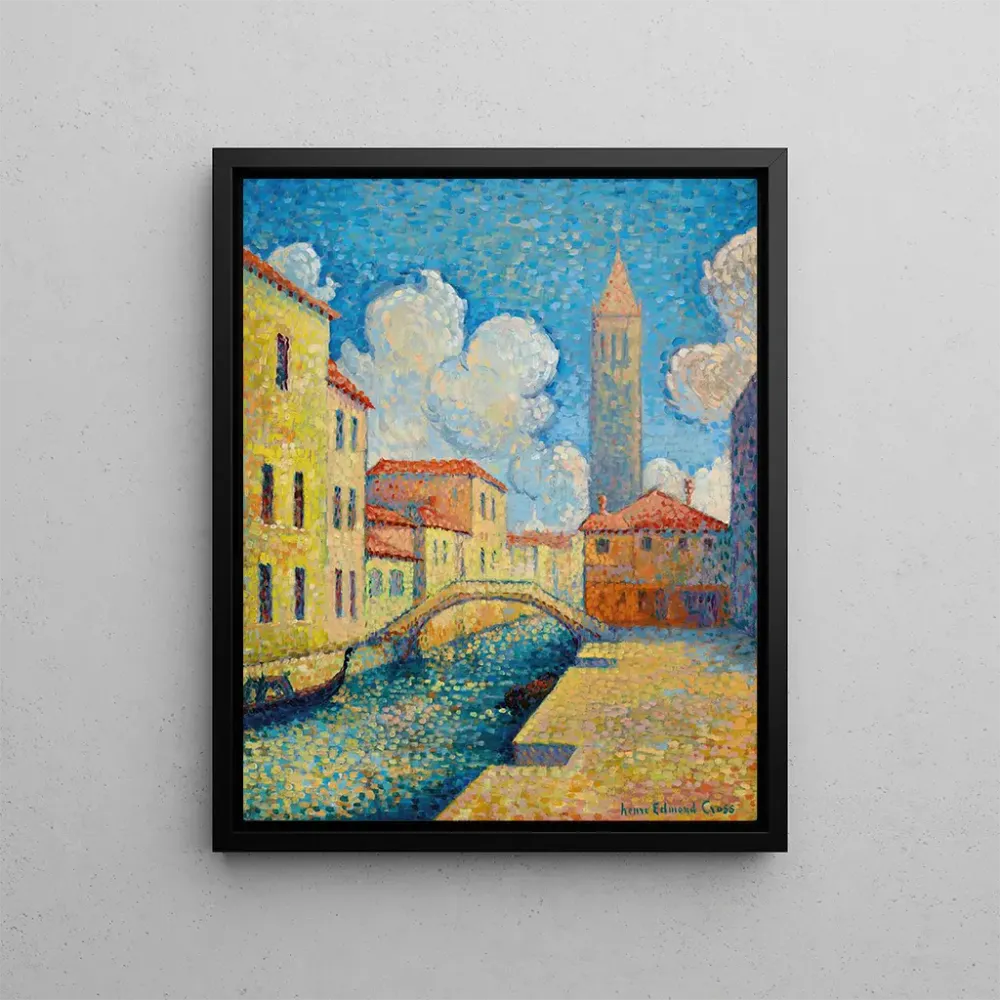 Gemälde Kanal Venedig, Campo San Barnaba - Henri - Edmond Cross | Kunstdruck