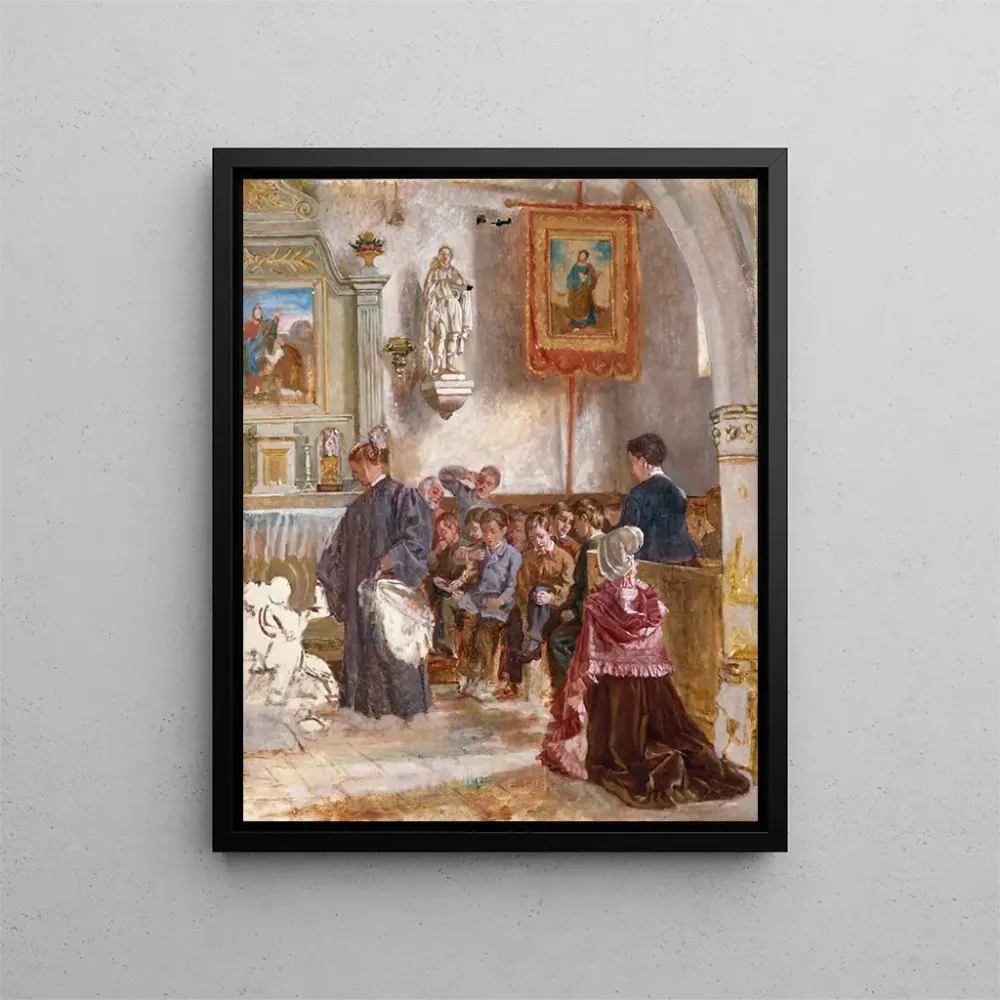 Gemälde Katechismus einer Kirche - Auguste Dutuit | Kunstdruck