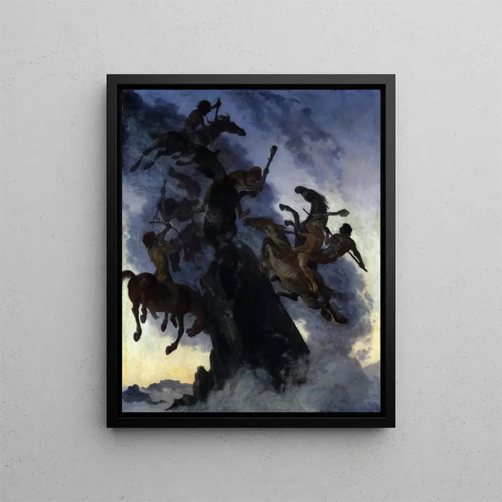 Gemälde Kavaliere im Nebel - Albert Welti | Kunstdruck
