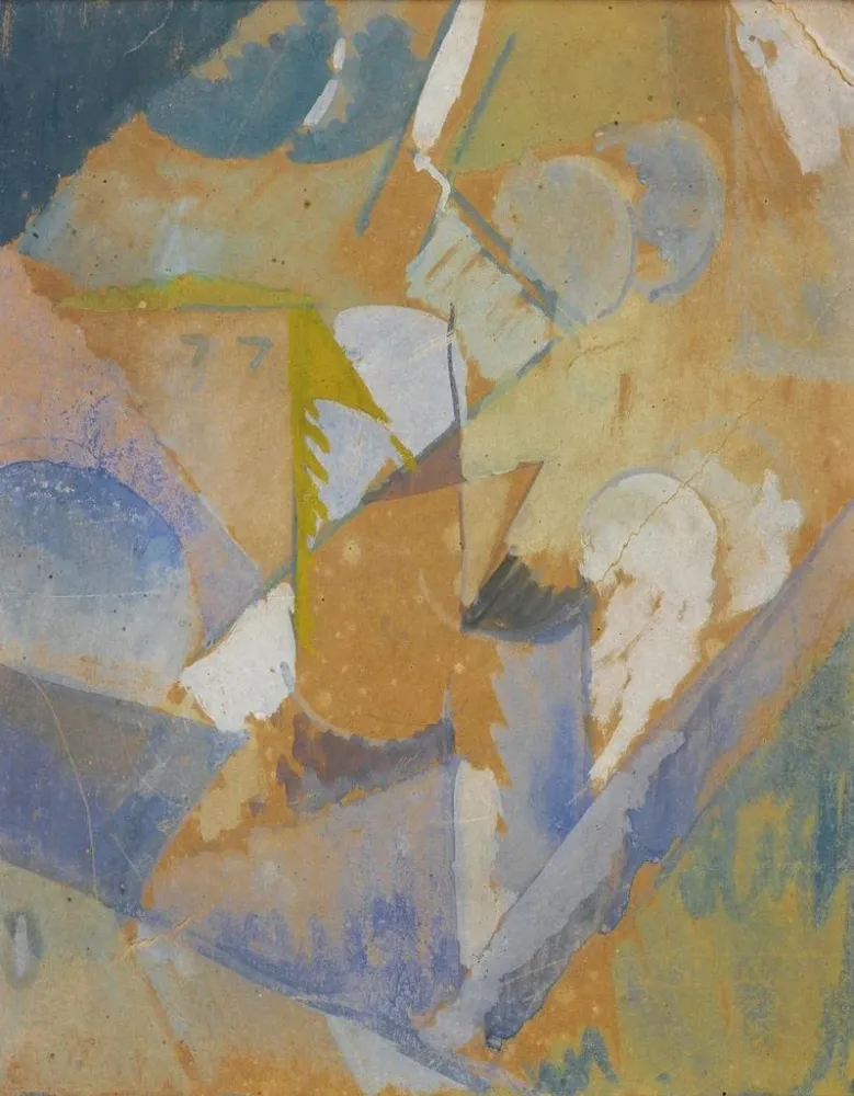 Gemälde Komposition im kubistischen Blau - Albert Gleizes | Kunstdruck