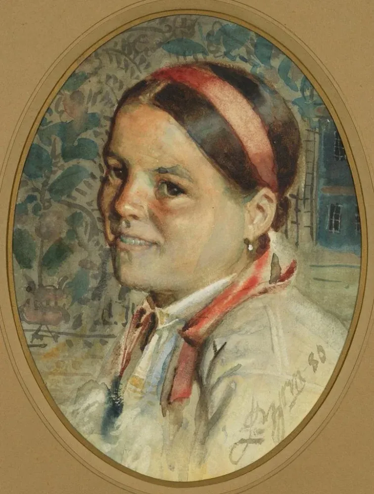 Gemälde Kopf einer Frau - Anders Zorn | Kunstdruck