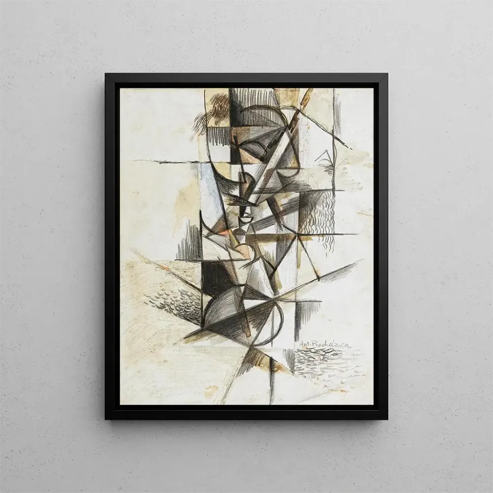 Gemälde Kubistischer Kopf - Antonín Procházka | Kunstdruck