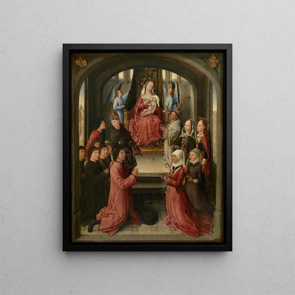 Gemälde Lactatio de Saint Bernard de Clairvaux avec donneurs - Anonyme | Kunstdruck