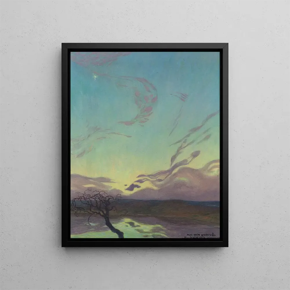 Gemälde Landschaft bei Dämmerung - Alfred Proessdorf | Kunstdruck