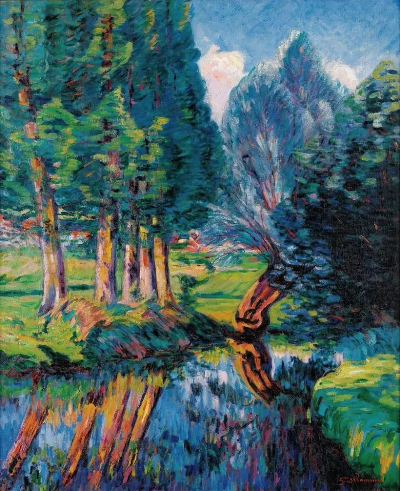Gemälde Landschaft Breuillet - Armand Guillaumin | Kunstdruck