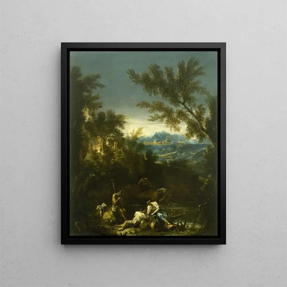 Gemälde Landschaft mit Figuren - Alessandro Magnasco | Kunstdruck