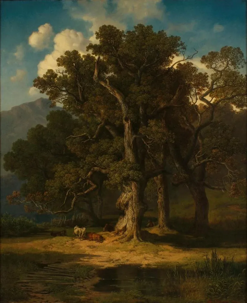 Gemälde Landschaftsbild - August Maximilian Zimmermann | Kunstdruck
