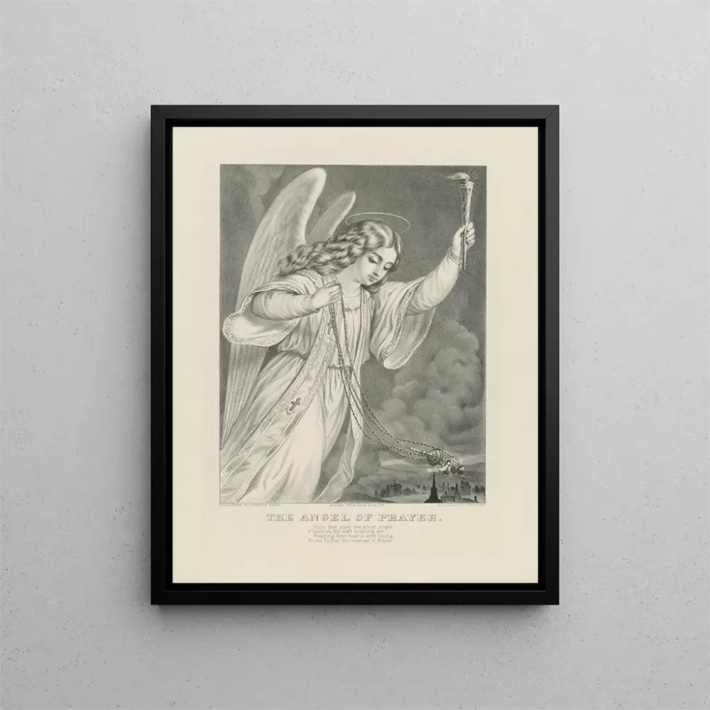 Gemälde L'Ange de la prière - Currier Ives | Kunstdruck