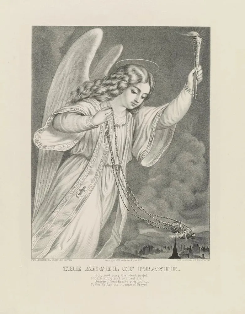 Gemälde L'Ange de la prière - Currier Ives | Kunstdruck