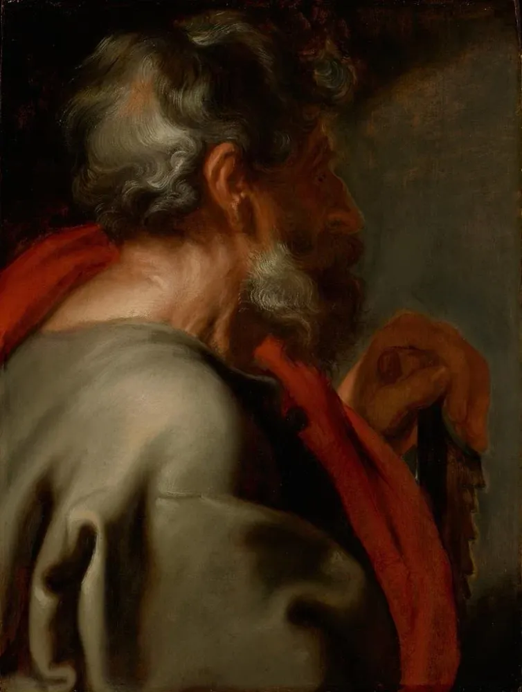 Gemälde L'apôtre Simon - Antoine van Dyck | Kunstdruck