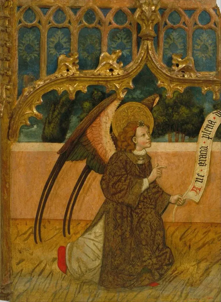Gemälde L'Archange Gabriel d'une Annonciation - Anonym | Kunstdruck