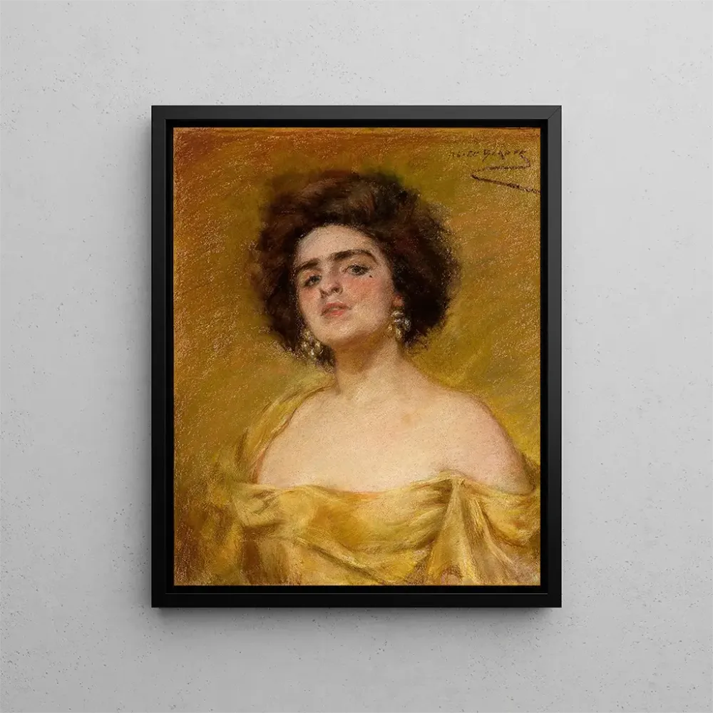 Gemälde Laura en jaune - Alice Pike Barney | Kunstdruck