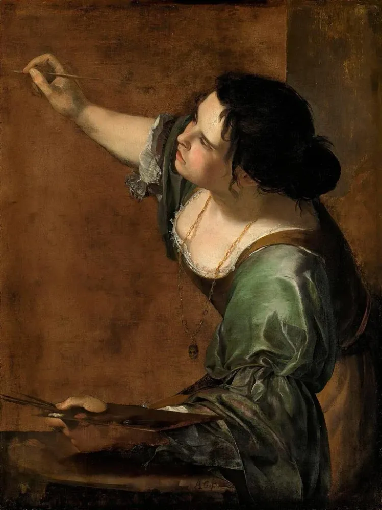Gemälde L'Autoportrait comme allégorie de la peinture - Artemisia Gentileschi | Kunstdruck