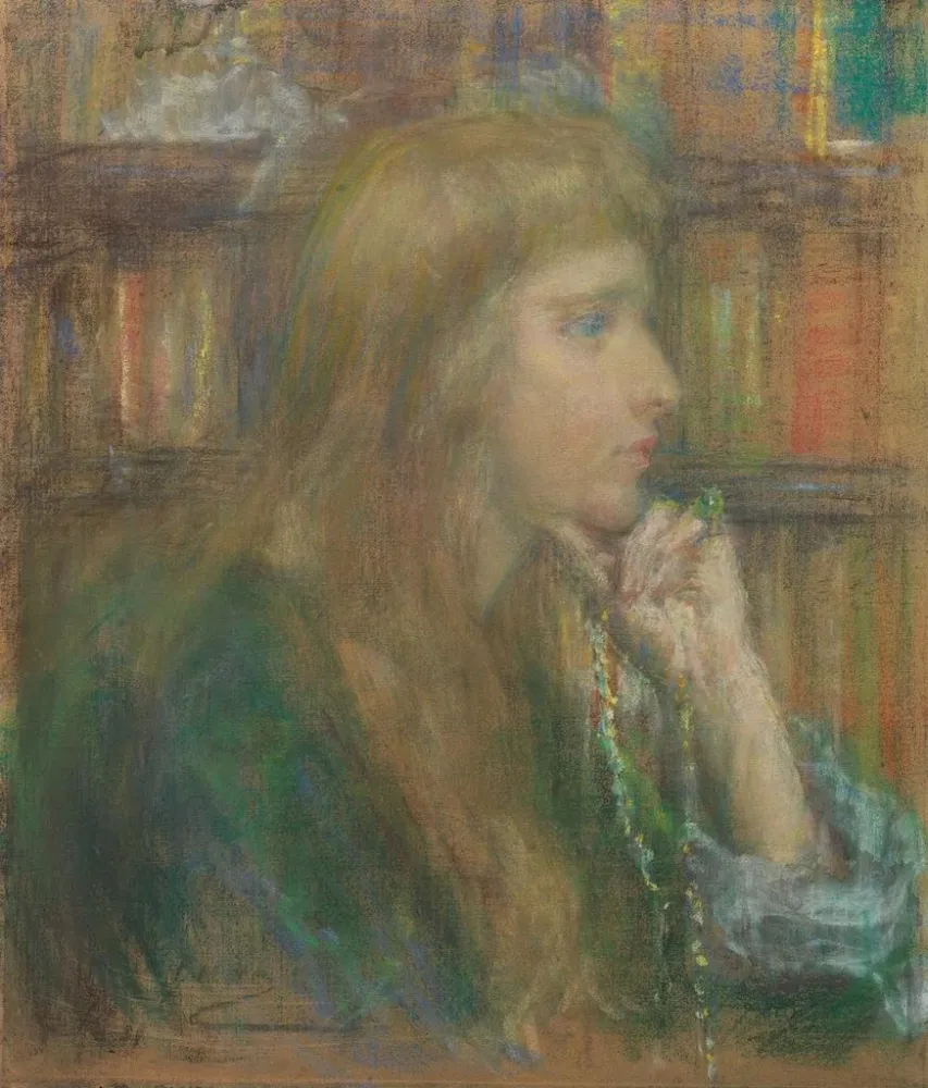 Gemälde L'écrivaine Natalie Clifford Barney - Alice Pike Barney | Kunstdruck