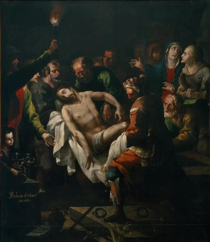 Gemälde L'Enterrement du Christ - Baltasar de Echave y Rioja | Kunstdruck