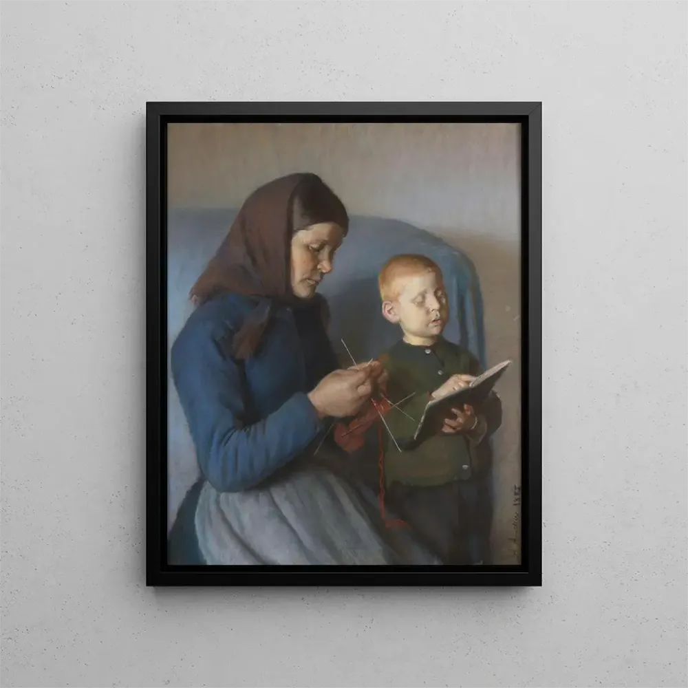 Gemälde La leçon est revue - Anna Ancher | Kunstdruck