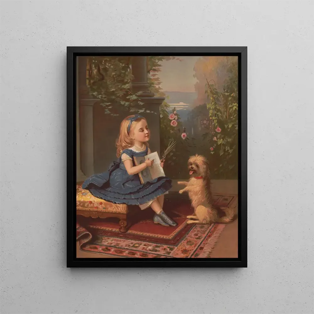 Gemälde Leçon de lecture - Testu Massin | Kunstdruck