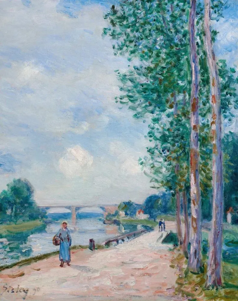 Gemälde Les bords du Loing près de Moret - Alfred Sisley | Kunstdruck