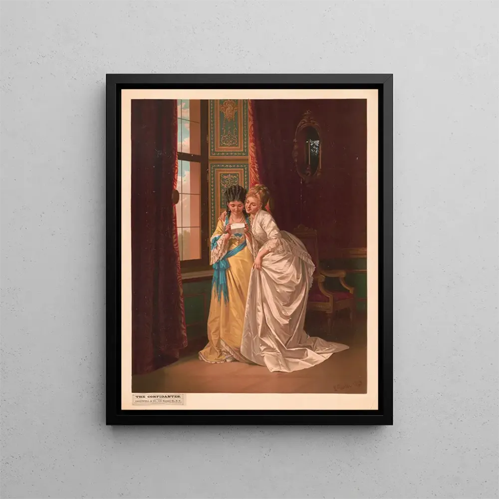 Gemälde Les Confidentes - Caldwell Co | Kunstdruck