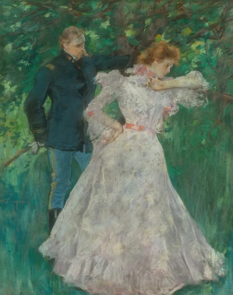 Gemälde Les Nouvelles - Albert Beck Wenzell | Kunstdruck