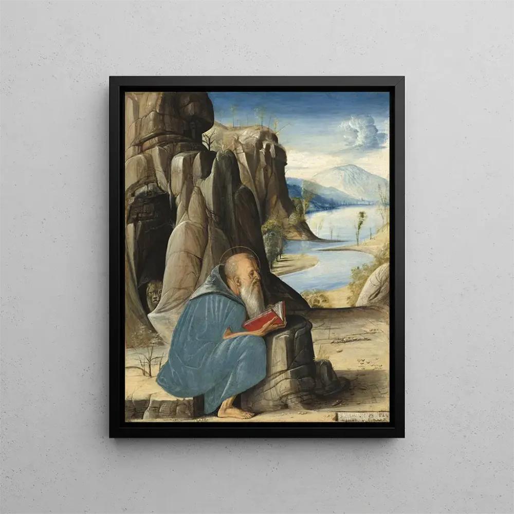 Gemälde Lesung des heiligen Hieronymus - Alvise Vivarini | Kunstdruck
