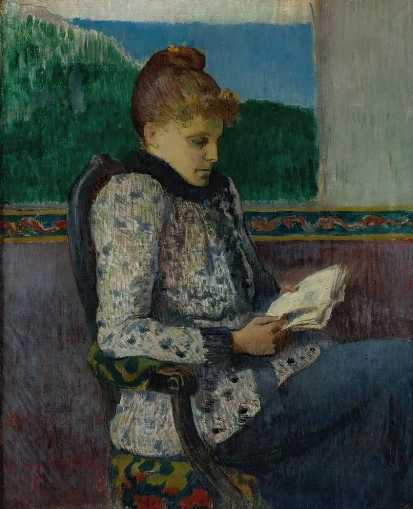 Gemälde Lesung am Fenster - Henry Moret | Kunstdruck
