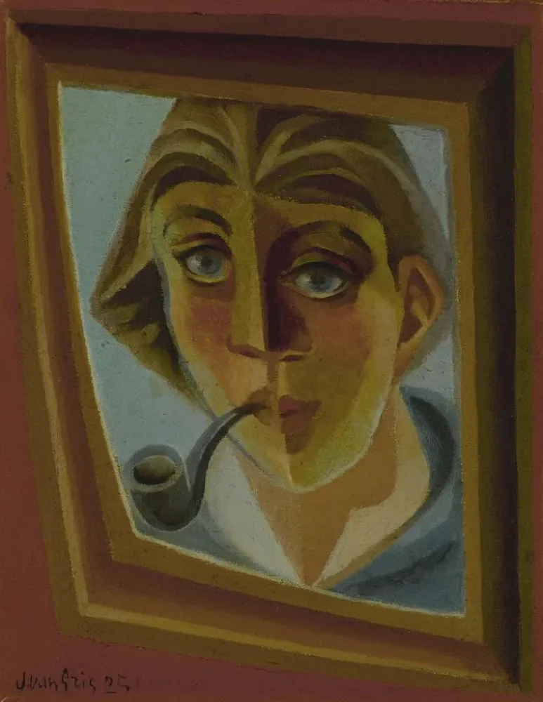 Gemälde L'Homme à la pipe - Juan Gris | Kunstdruck