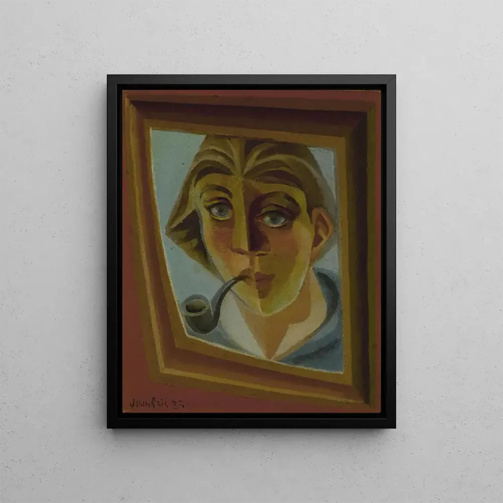 Gemälde L'Homme à la pipe - Juan Gris | Kunstdruck