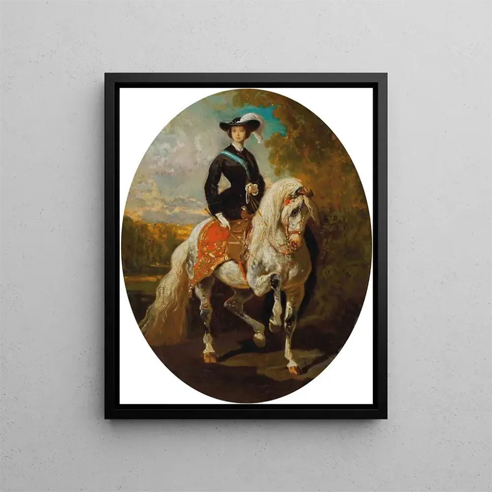 Gemälde L'impératrice Eugénie - Alfred de Dreux | Kunstdruck