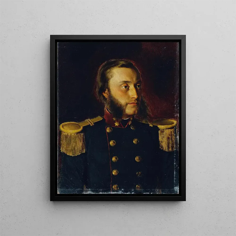 Gemälde L'ingénieur naval Josef von Romako dans le rôle du premier lieutenant - Anton Romako | Kunstdruck