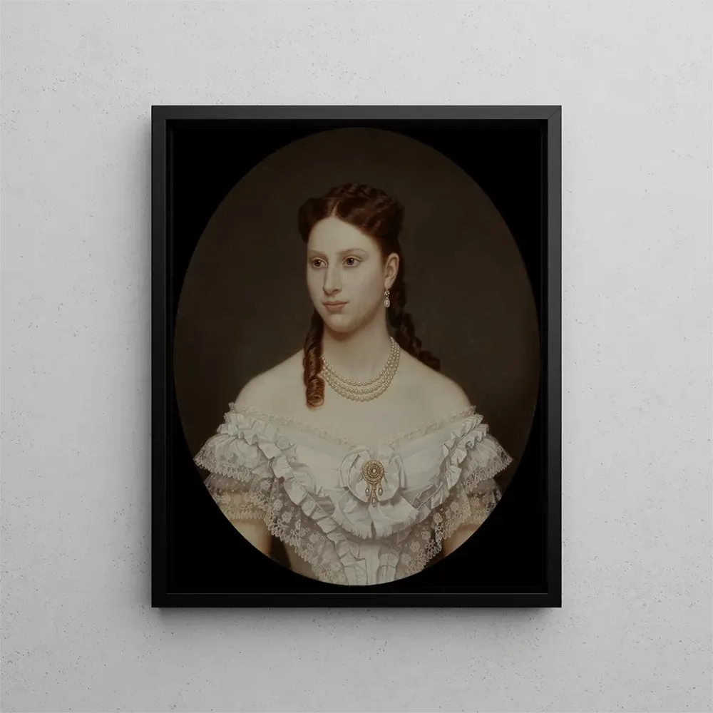 Gemälde Lovisa Lovisa Josefina Eugenia 1851-1926 Königin von Dänemark Prinzessin von Schweden und Norwegen - Amalia Lindeg...