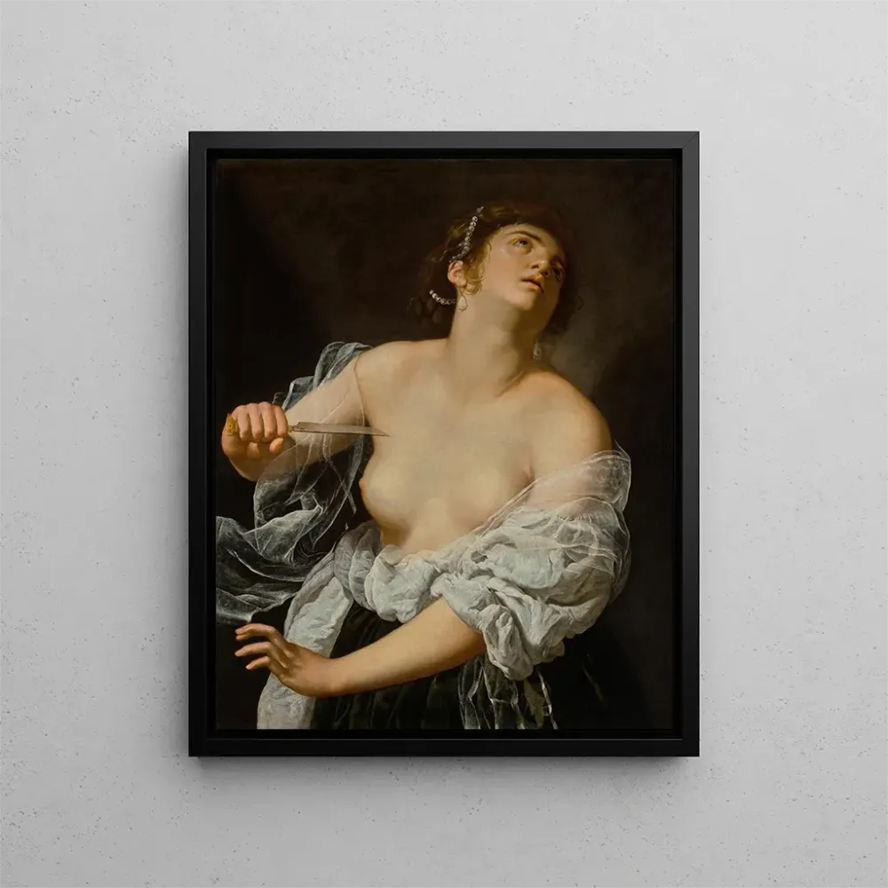 Gemälde Lucrèce - Artemisia Gentileschi | Kunstdruck