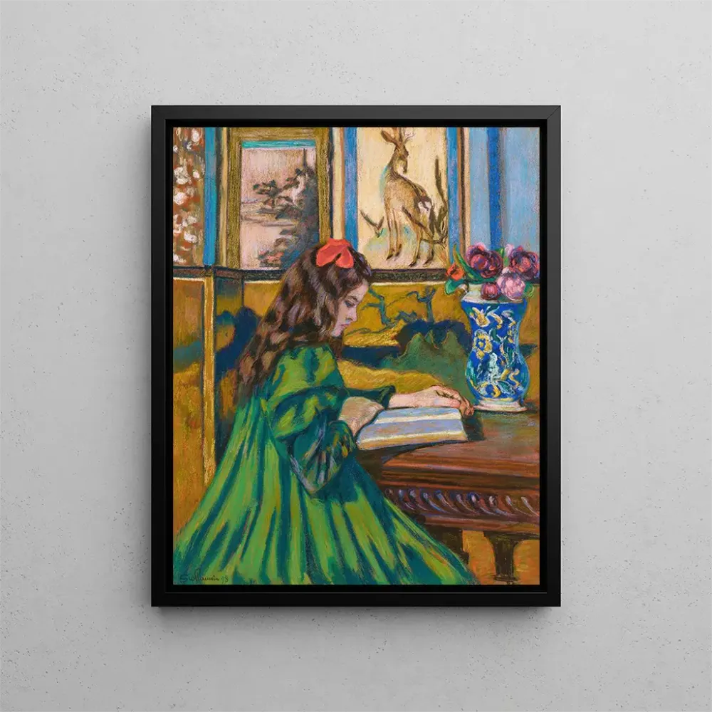 Gemälde Madeleine Guillaumin beim Lesen - Armand Guillaumin | Kunstdruck