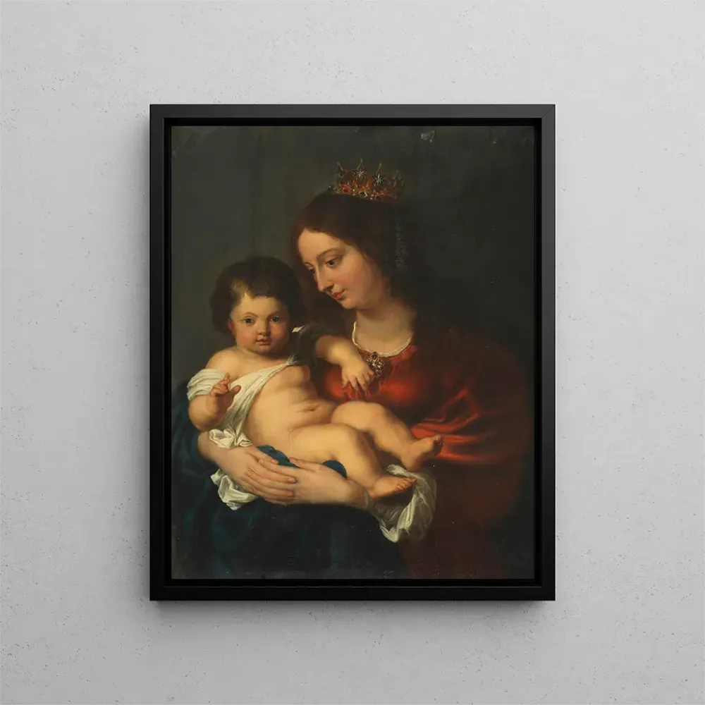 Gemälde La Madone bénissant l'enfant Jésus - Anonym | Kunstdruck