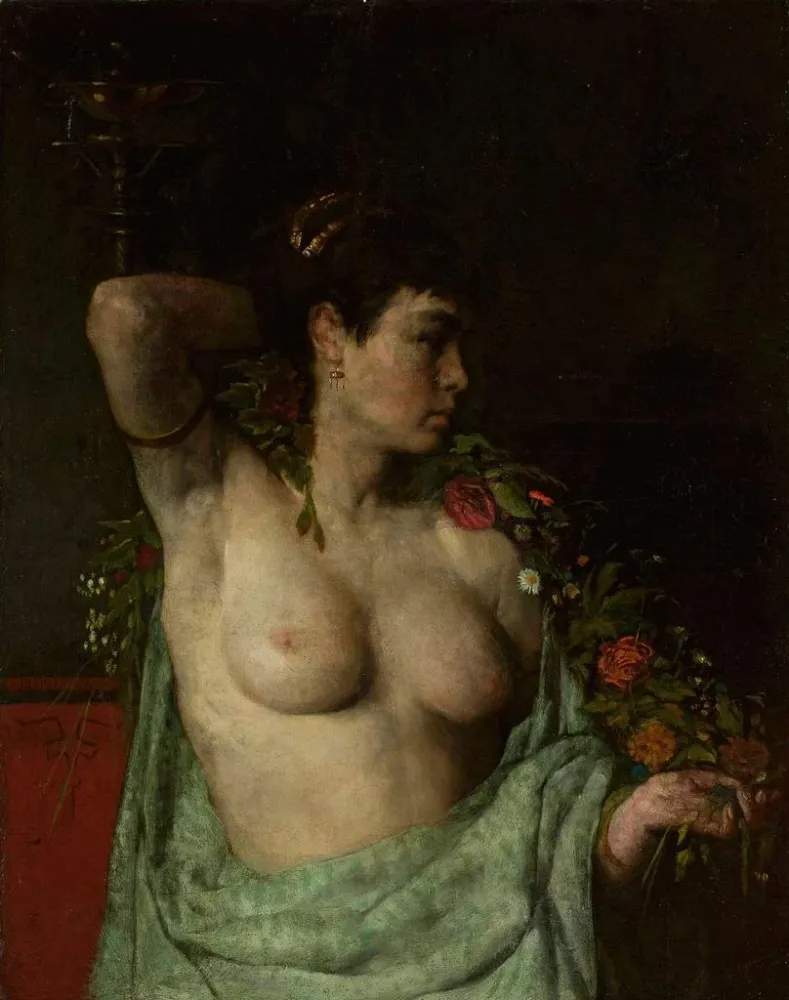 Gemälde Maenad, halb nackt Frau - Henryk Pitkowski | Kunstdruck