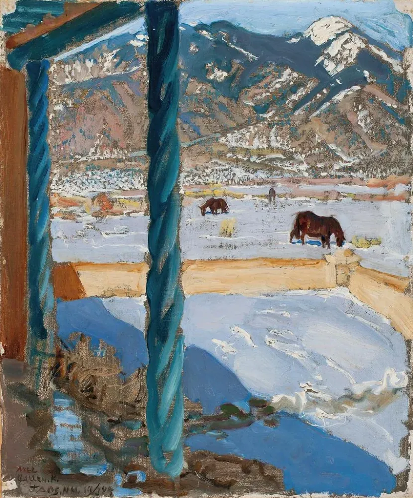 Gemälde Maison Taos au soleil - Akseli Gallen-Kallela | Kunstdruck
