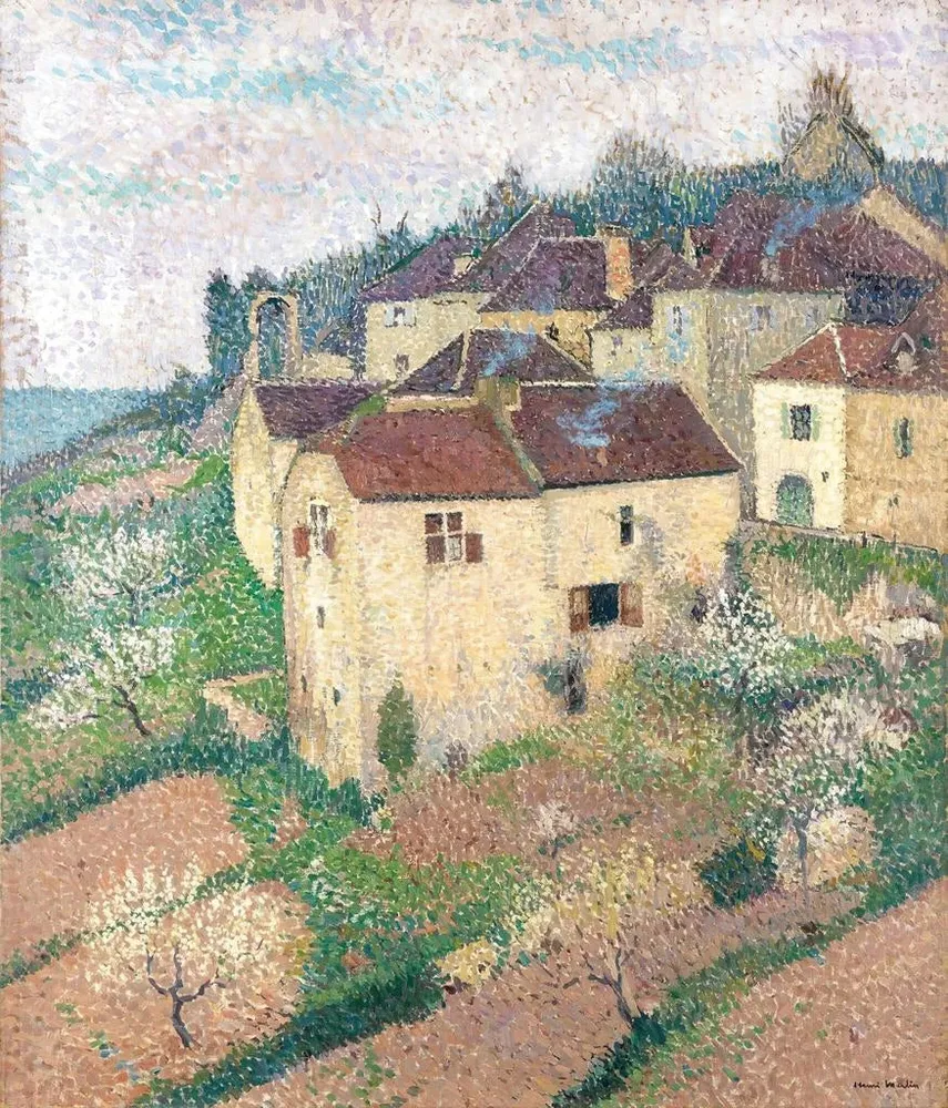 Gemälde Maisons à Saint - Cirq - Lapopie - Henri Martin | Kunstdruck
